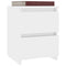 vidaXL - Nachtkastjes - 2 - st - 30x30x40 - cm - bewerkt - hout - hoogglans - wit