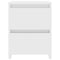 vidaXL - Nachtkastjes - 2 - st - 30x30x40 - cm - bewerkt - hout - hoogglans - wit