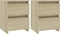 vidaXL - Nachtkastjes - 2 - st - 30x30x40 - cm - bewerkt - hout - sonoma - eikenkleurig