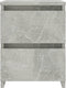 vidaXL - Nachtkastjes - 2 - st - 30x30x40 - cm - bewerkt - hout - betongrijs