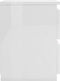 vidaXL - Nachtkastjes - 2 - st - 30x30x40 - cm - bewerkt - hout - hoogglans - wit