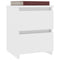 vidaXL - Nachtkastjes - 2 - st - 30x30x40 - cm - bewerkt - hout - wit