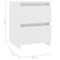 vidaXL - Nachtkastjes - 2 - st - 30x30x40 - cm - bewerkt - hout - wit