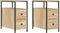 vidaXL - Nachtkastjes - 2 - st - 30x60x60 - cm - bewerkt - hout - sonoma - eikenkleurig