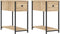 vidaXL - Nachtkastjes - 2 - st - 30x60x60 - cm - bewerkt - hout - sonoma - eikenkleurig