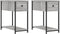 vidaXL - Nachtkastjes - 2 - st - 30x60x60 - cm - bewerkt - hout - grijs - sonoma - eiken