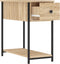 vidaXL - Nachtkastjes - 2 - st - 30x60x60 - cm - bewerkt - hout - sonoma - eikenkleurig