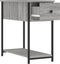 vidaXL - Nachtkastjes - 2 - st - 30x60x60 - cm - bewerkt - hout - grijs - sonoma - eiken