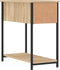 vidaXL - Nachtkastjes - 2 - st - 30x60x60 - cm - bewerkt - hout - sonoma - eikenkleurig