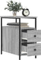 vidaXL - Nachtkastjes - 2 - st - 30x60x60 - cm - bewerkt - hout - grijs - sonoma - eiken