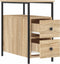 vidaXL - Nachtkastjes - 2 - st - 30x60x60 - cm - bewerkt - hout - sonoma - eikenkleurig