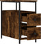 vidaXL - Nachtkastjes - 2 - st - 30x60x60 - cm - bewerkt - hout - gerookt - eikenkleurig