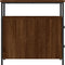 vidaXL - Nachtkastjes - 2 - st - 30x60x60 - cm - bewerkt - hout - bruin - eikenkleur