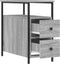 vidaXL - Nachtkastjes - 2 - st - 30x60x60 - cm - bewerkt - hout - grijs - sonoma - eiken
