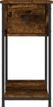 vidaXL - Nachtkastjes - 2 - st - 30x60x60 - cm - bewerkt - hout - gerookt - eikenkleurig