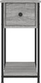 vidaXL - Nachtkastjes - 2 - st - 30x60x60 - cm - bewerkt - hout - grijs - sonoma - eiken