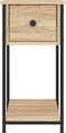 vidaXL - Nachtkastjes - 2 - st - 30x60x60 - cm - bewerkt - hout - sonoma - eikenkleurig