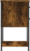 vidaXL - Nachtkastjes - 2 - st - 32x42x70 - cm - bewerkt - hout - gerookt - eikenkleurig