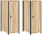 vidaXL - Nachtkastjes - 2 - st - 32x42x80 - cm - bewerkt - hout - sonoma - eikenkleurig