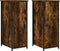 vidaXL - Nachtkastjes - 2 - st - 32x42x80 - cm - bewerkt - hout - gerookt - eikenkleurig