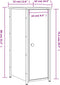 vidaXL - Nachtkastjes - 2 - st - 32x42x80 - cm - bewerkt - hout - gerookt - eikenkleurig