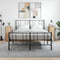 vidaXL - Nachtkastjes - 2 - st - 32x42x80 - cm - bewerkt - hout - sonoma - eikenkleurig