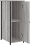 vidaXL - Nachtkastjes - 2 - st - 32x42x80 - cm - bewerkt - hout - grijs - sonoma - eiken