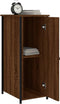 vidaXL - Nachtkastjes - 2 - st - 32x42x80 - cm - bewerkt - hout - bruin - eikenkleur