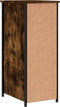vidaXL - Nachtkastjes - 2 - st - 32x42x80 - cm - bewerkt - hout - gerookt - eikenkleurig