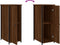 vidaXL - Nachtkastjes - 2 - st - 32x42x80 - cm - bewerkt - hout - bruin - eikenkleur