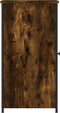 vidaXL - Nachtkastjes - 2 - st - 32x42x80 - cm - bewerkt - hout - gerookt - eikenkleurig