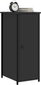 vidaXL - Nachtkastjes - 2 - st - 32x42x80 - cm - bewerkt - hout - zwart