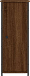 vidaXL - Nachtkastjes - 2 - st - 32x42x80 - cm - bewerkt - hout - bruin - eikenkleur