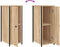 vidaXL - Nachtkastjes - 2 - st - 32x42x80 - cm - bewerkt - hout - sonoma - eikenkleurig