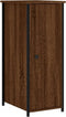 vidaXL - Nachtkastjes - 2 - st - 32x42x80 - cm - bewerkt - hout - bruin - eikenkleur