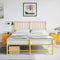 vidaXL - Nachtkastjes - 2 - st - 34,5x39x44 - cm - staal - geel