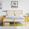 vidaXL - Nachtkastjes - 2 - st - 34,5x39x44 - cm - staal - mosterdgeel