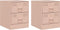 vidaXL - Nachtkastjes - 2 - st - 34,5x39x44 - cm - staal - roze