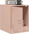 vidaXL - Nachtkastjes - 2 - st - 34,5x39x44 - cm - staal - roze