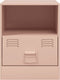 vidaXL - Nachtkastjes - 2 - st - 34,5x39x44 - cm - staal - roze