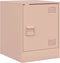 vidaXL - Nachtkastjes - 2 - st - 34,5x39x44 - cm - staal - roze