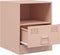 vidaXL - Nachtkastjes - 2 - st - 34,5x39x44 - cm - staal - roze