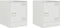vidaXL - Nachtkastjes - 2 - st - 34,5x39x44 - cm - staal - wit