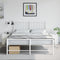 vidaXL - Nachtkastjes - 2 - st - 34,5x39x44 - cm - staal - wit