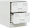 vidaXL - Nachtkastjes - 2 - st - 34,5x39x44 - cm - staal - wit