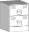 vidaXL - Nachtkastjes - 2 - st - 34,5x39x44 - cm - staal - wit