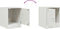 vidaXL - Nachtkastjes - 2 - st - 34,5x39x44 - cm - staal - wit