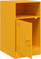 vidaXL - Nachtkastjes - 2 - st - 34,5x39x62 - cm - staal - mosterdgeel