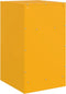 vidaXL - Nachtkastjes - 2 - st - 34,5x39x62 - cm - staal - mosterdgeel