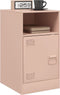 vidaXL - Nachtkastjes - 2 - st - 34,5x39x62 - cm - staal - roze